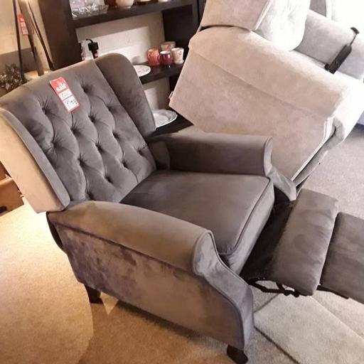 Buy & Sell Saint Pauls Trading Estate Tameside - Photos for Gorgeous grey brushed-fabric recline armchair