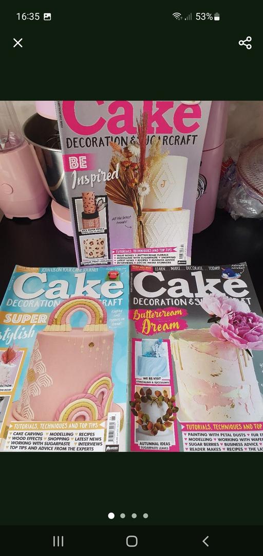 Buy & Sell Upper Gornal Dudley - Photos for cake decoration & sugarcraft magazines x 3
