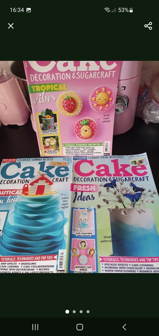 Buy & Sell Upper Gornal Dudley - Photos for cake decoration & sugarcraft magazines x 3