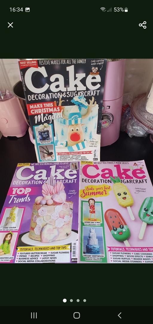 Buy & Sell Upper Gornal Dudley - Photos for cake decoration &sugarcraft magazines x 3
