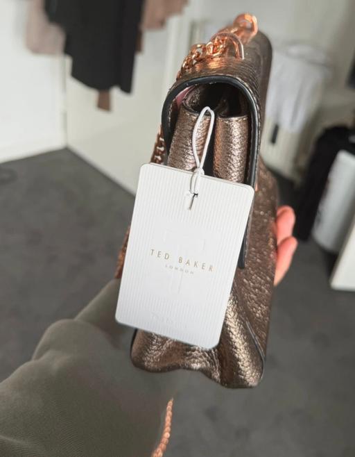  — Ted baker metallic bronze crossbody bag