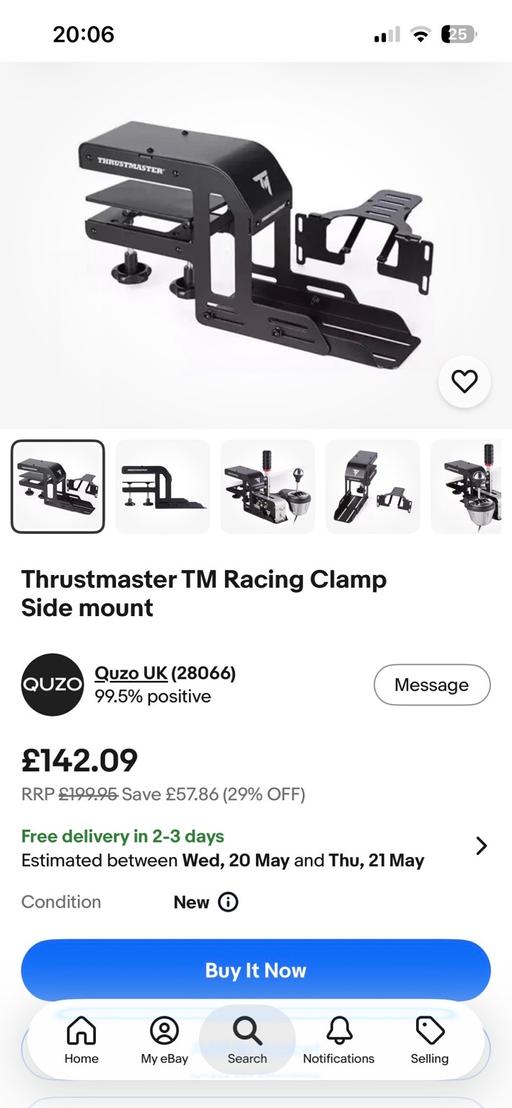 Buy & Sell Kimberworth Rotherham - Photos for Thrustmaster clamp & side mount