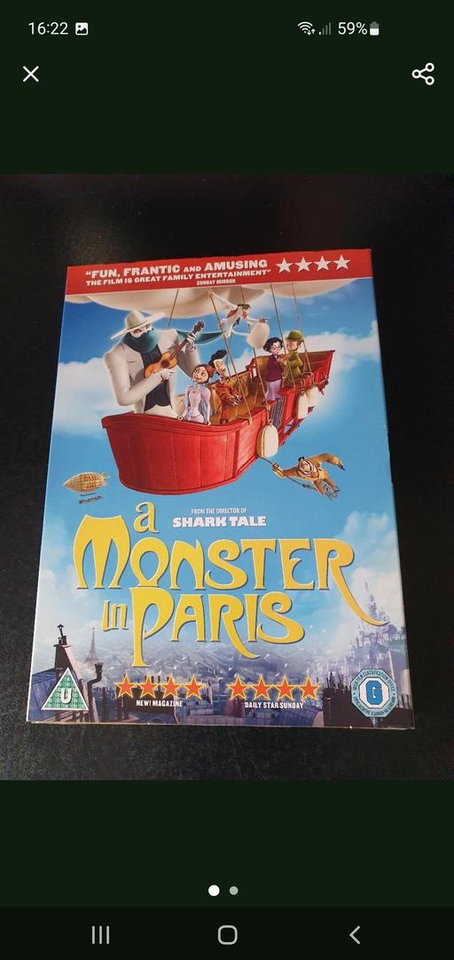  — a monster in Paris dvd  NEW