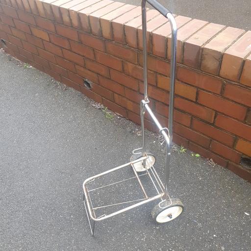 Buy & Sell Gornal Wood Dudley - Photos for Chrome Fold Up Trolley , With Black Handle ,