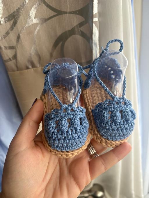  — Denim Blue Baby Espadrille Sandals