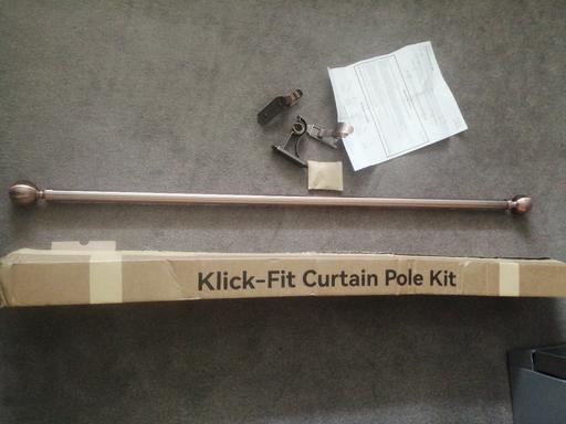 Buy & Sell Heath Town Wolverhampton - Photos for New Next Klick-fit curtain pole extendable