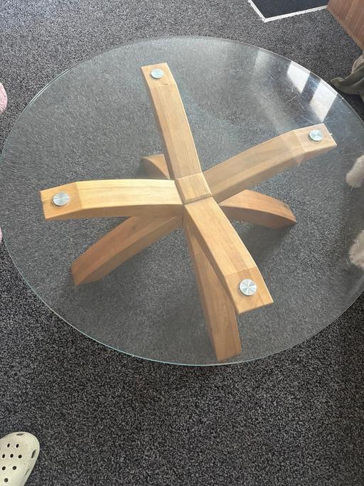  — Glass coffee table