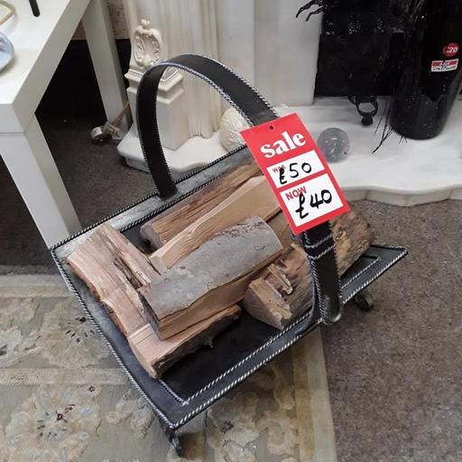 Buy & Sell Saint Pauls Trading Estate Tameside - Photos for Modern grey metal fireside log basket