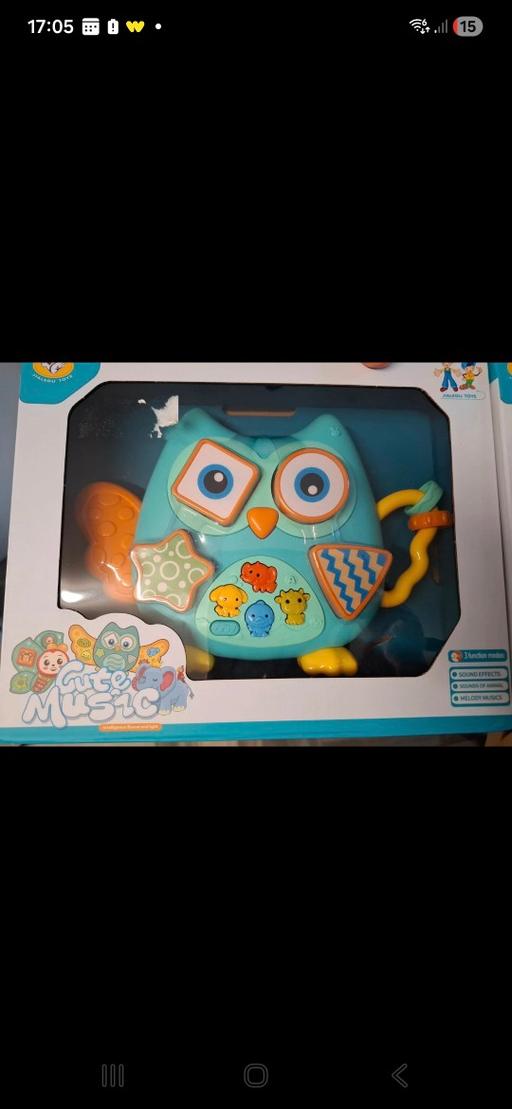  — owl musical baby toy brand new