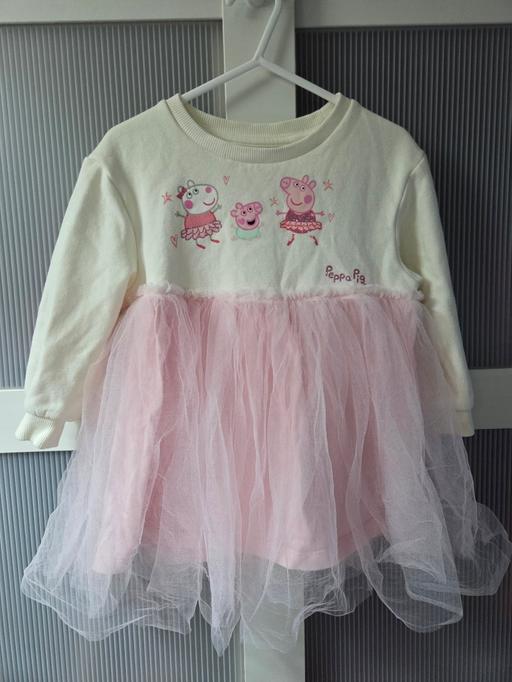  — 18-24 months F&F PEPPA PIG sweater tutu dress