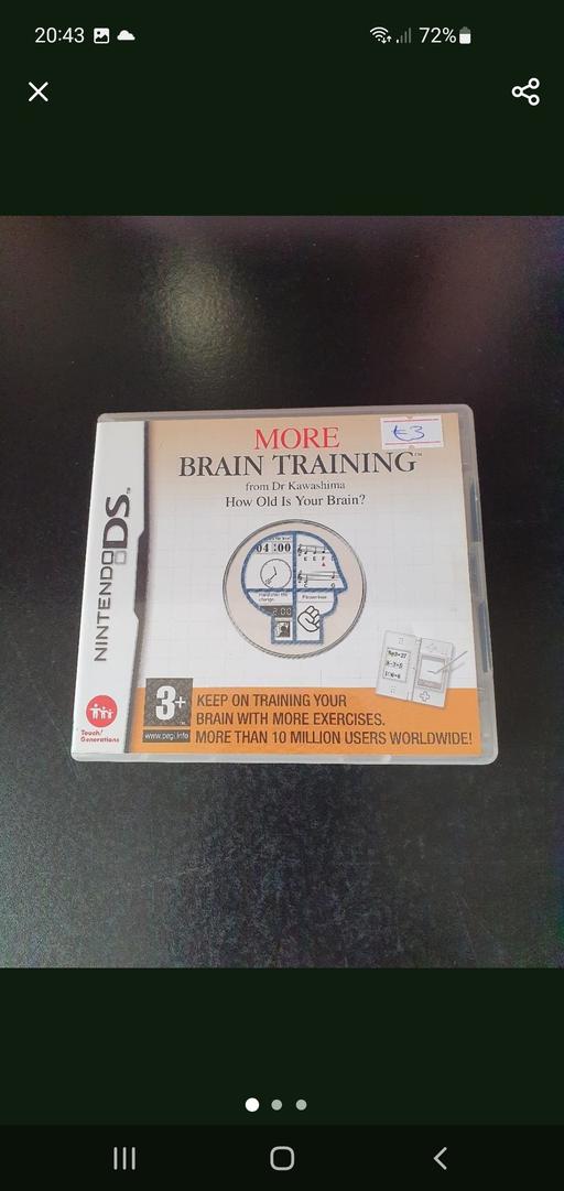  — Nintendo DS more brain training game