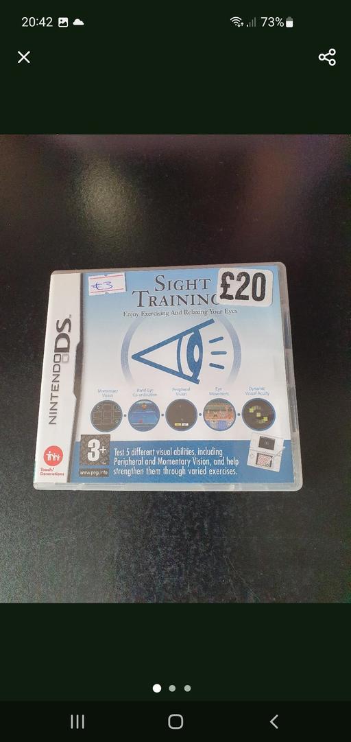  — Nintendo DS sight training game