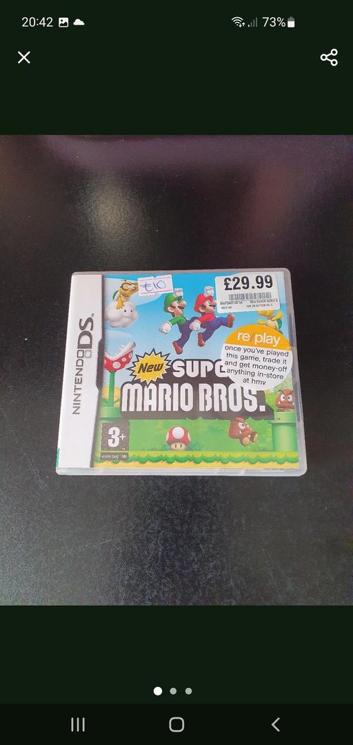  — Nintendo DS super Mario bros game