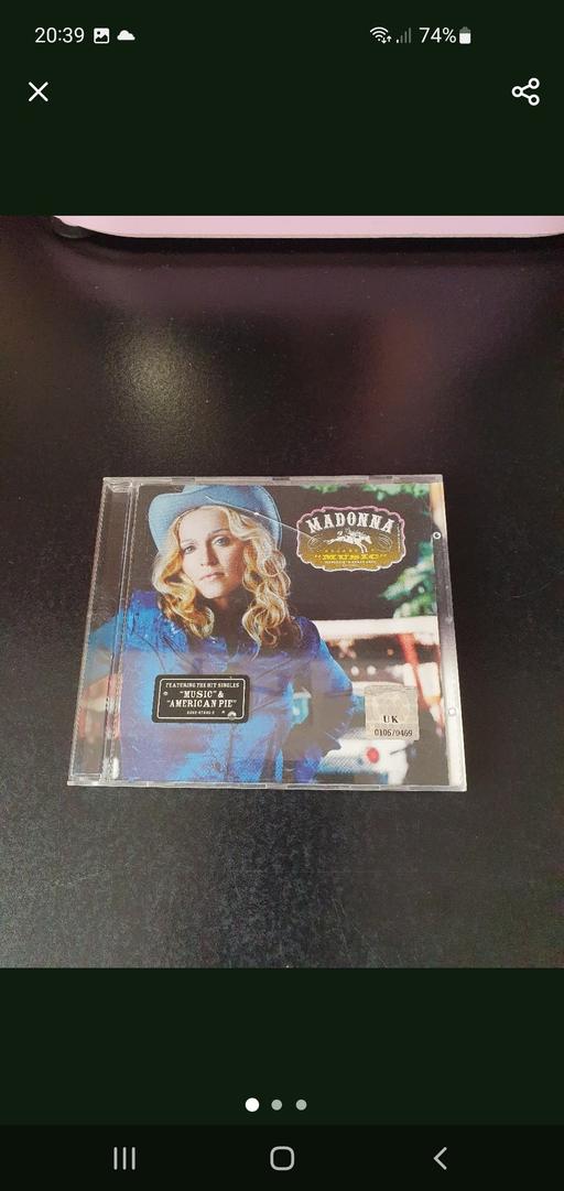  — Madonna CD