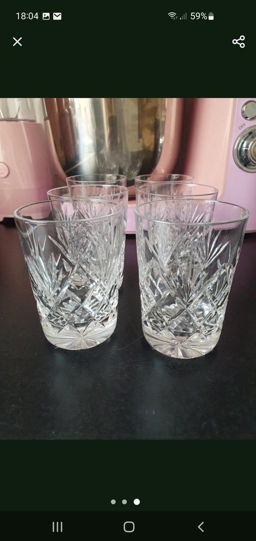Buy & Sell Upper Gornal Dudley - Photos for crystal glass whisky tumblers x 6