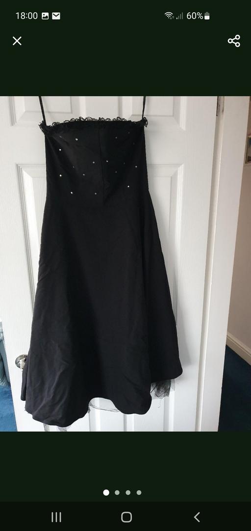  — ladies black party /prom /occasion dress