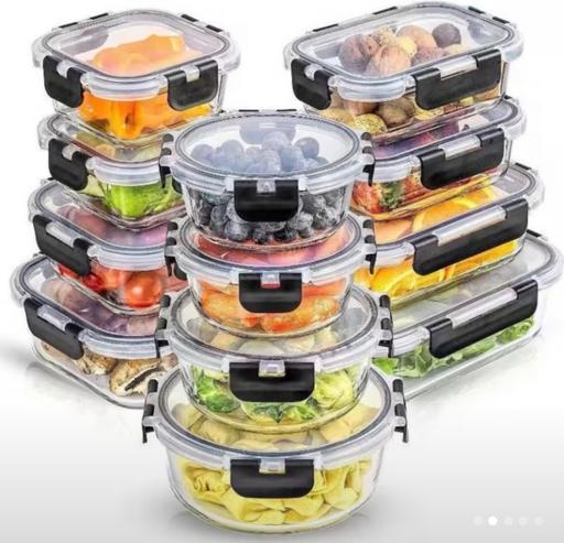Buy & Sell Reddish Stockport - Photos for 12 pack Glass containers with airtight lid