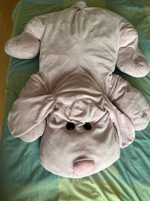  — Big pink soft toy dog
