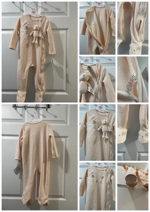  — George Baby Teddy Sleepsuit 12-18m 🧸