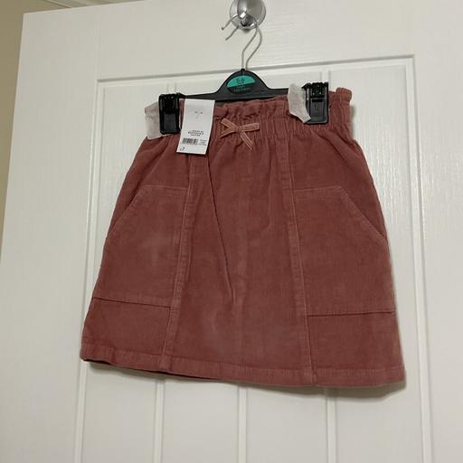  — Girls Pink Corduroy Skirt New
