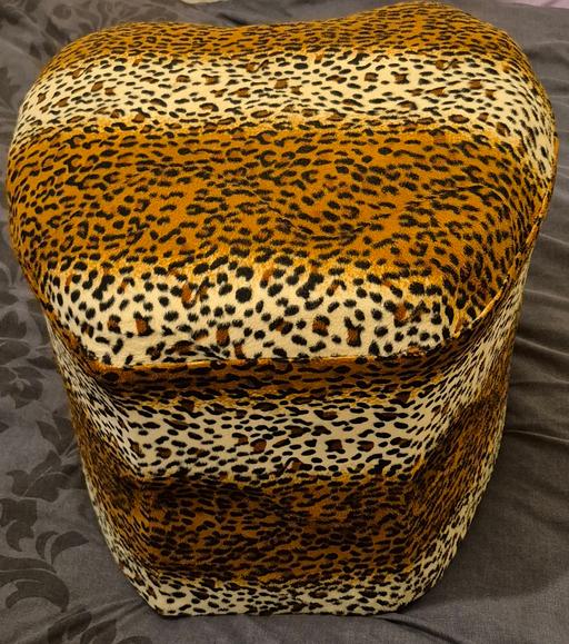  — Leopard Print foot Stool