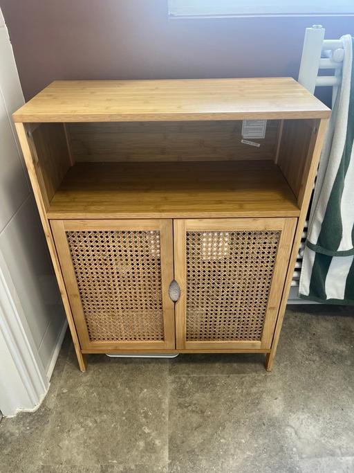  — Boho Rattan / Cane Webbing Cabinet