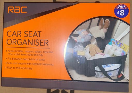  — Car seat organiser
