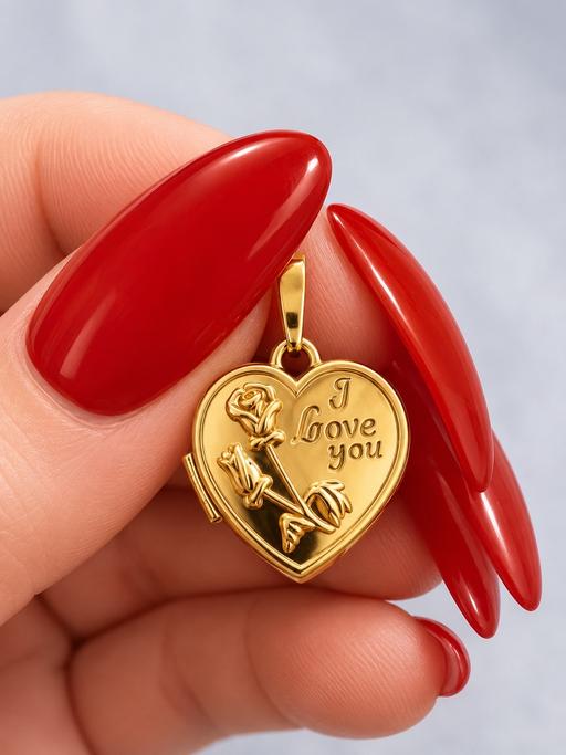  — 9ct Gold “I Love You” Opening Heart Locket