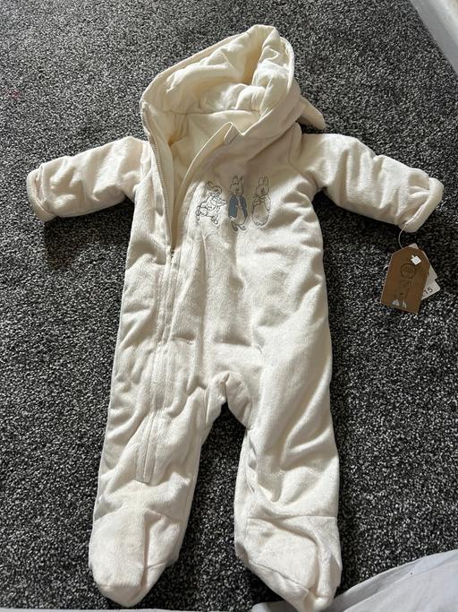  — 3-6 month Peter rabbit snow suit unisex
