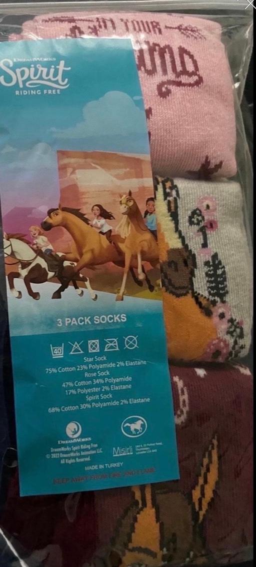  — Girls socks size 9-12. 13-3 & 4-6