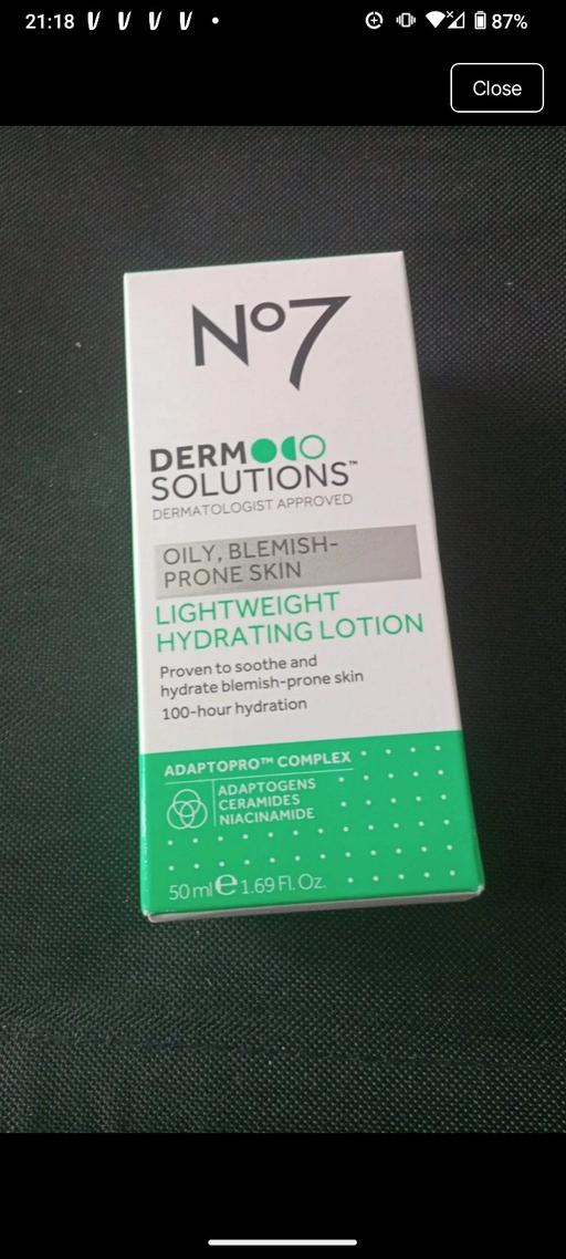  — No 7 skin care