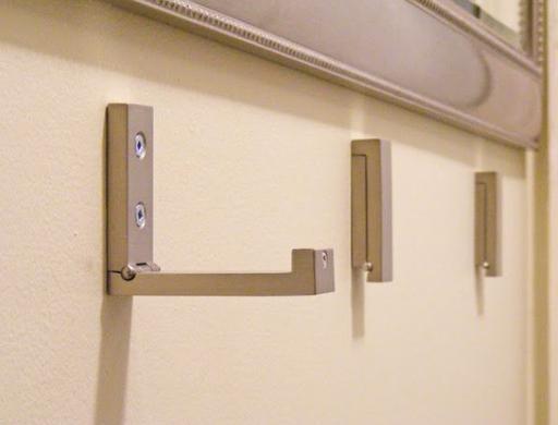  — IKEA Solid Aluminium folding coat hooks (x3)