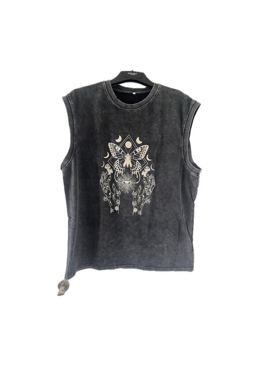  — Grey sleeveless top