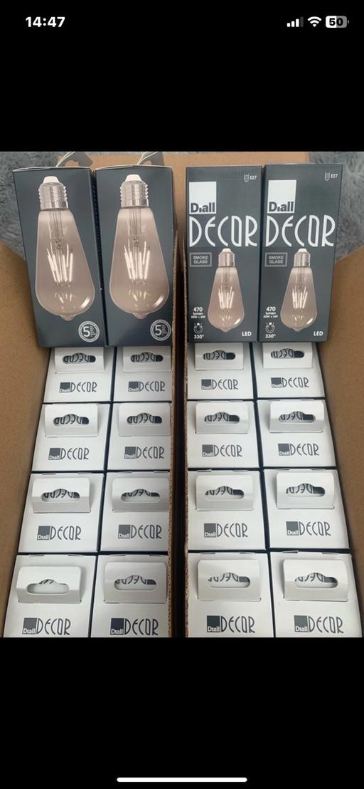  — Box off smoke glass light bulbs