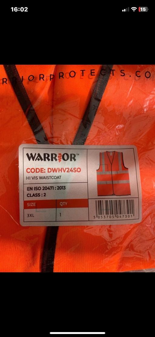  — 7 x 3XL HI-vis waistcoat