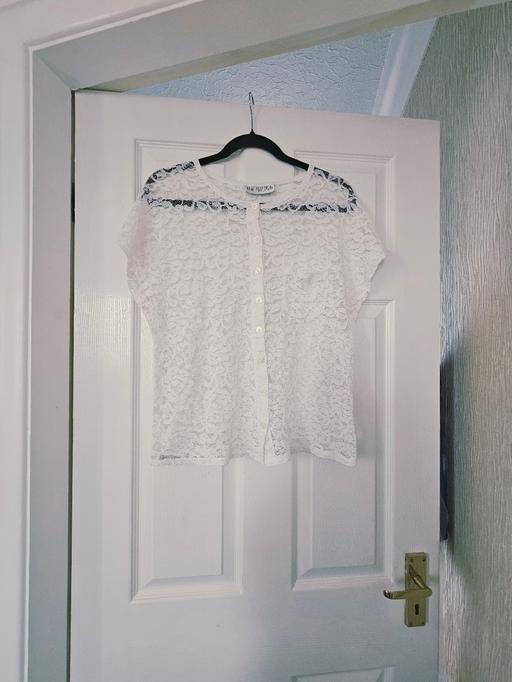  — Lace top, size 12.