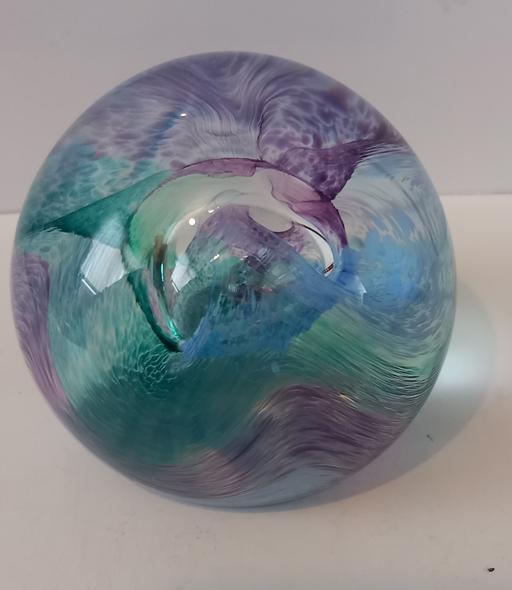  — caithness moon crystal paperweight