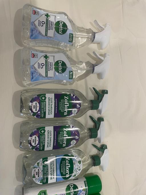  — Mixture of disinfectant cleaners and sprays