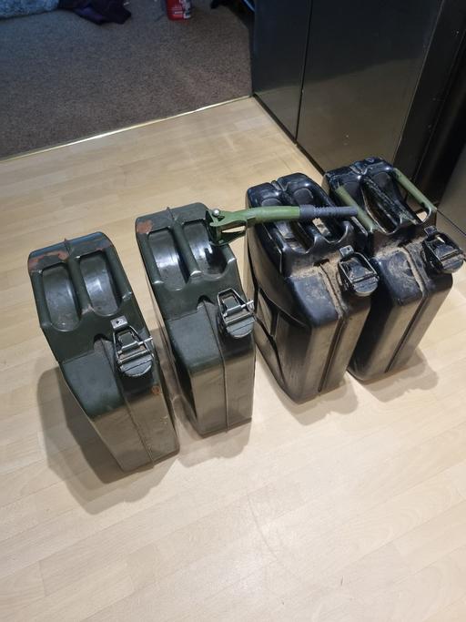  — 20 liters  fuel containers  offers  £10 each