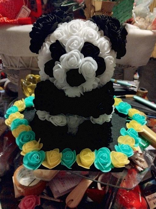  — artifical panda rose bears