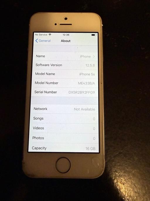  — Apple iPhone 5S 16GB Silver Unlocked