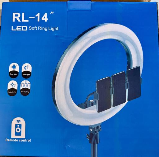  — RL-14” LED Soft Ring Light with 360° Rotation