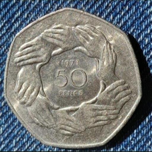  — "RING OF HANDS" 50p COIN