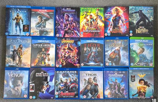  — Marvel Blu rays
