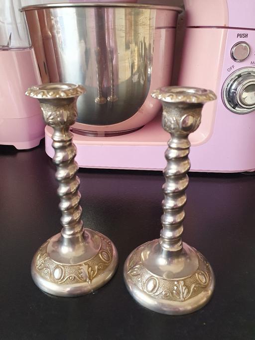  — pair vintage 1950s candlesticks