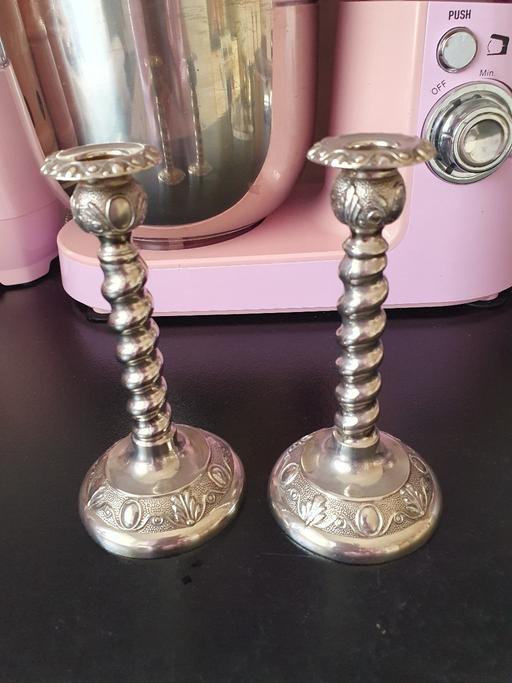  — pair vintage  1950s candlesticks