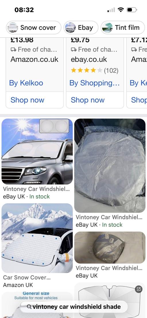 — NES car sun windscreen shield