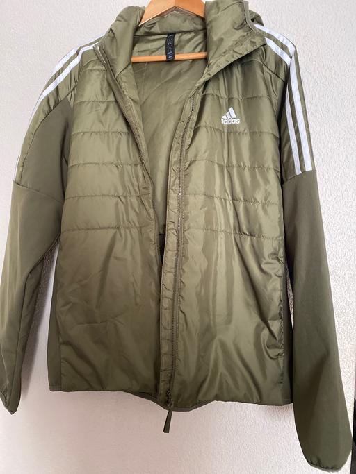  — Adidas men’s green hooded jacket large