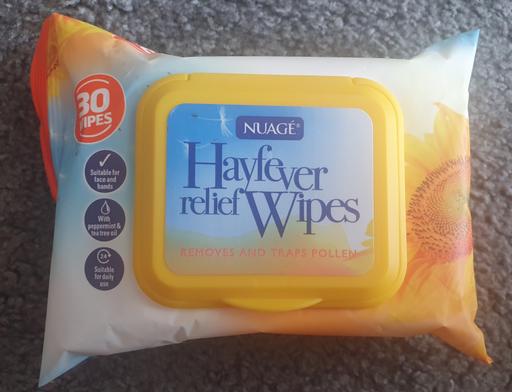  — Hay Fever Relief Wipes