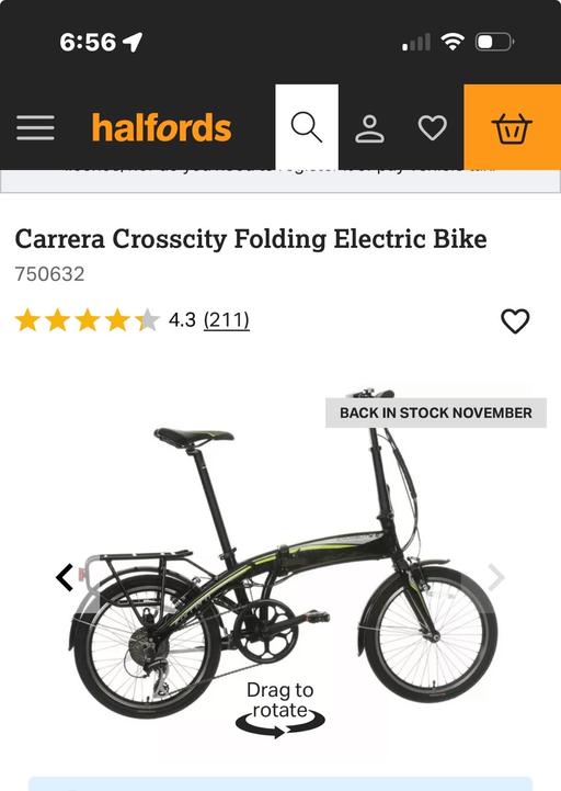  — Crosscity Carrera electric bike